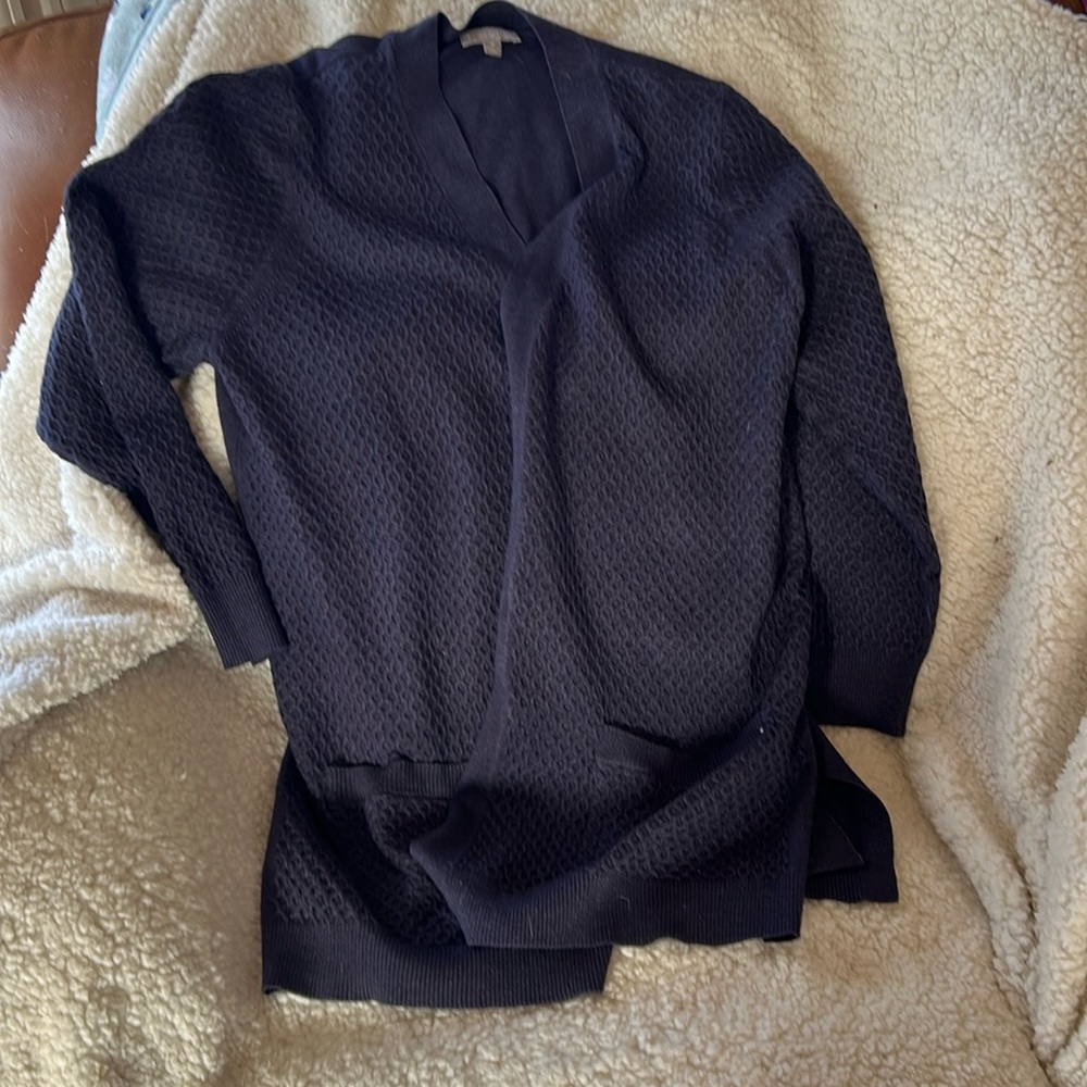 Navy cardigan with pockets, size XL, almost new